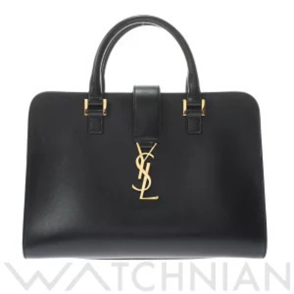 Saint Laurent Cabas Black Grained Calf Leather Bag - Picture 1 of 9